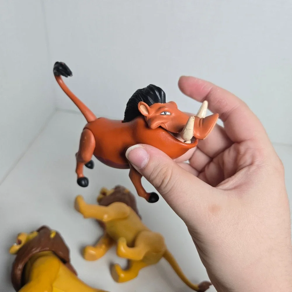 The Lion King Vintage Lot of 4 PVC Figures Toys Battle Action Fighting Mufasa